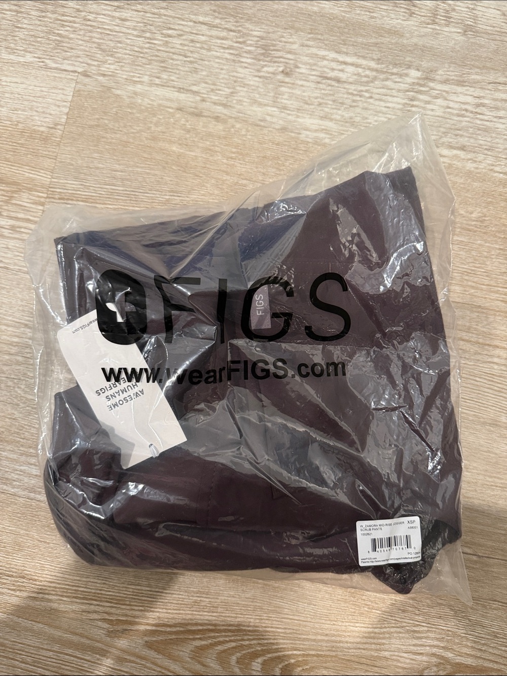 FIGS PETITE XS ESPRESSO BRAND NEW BOTTOMS